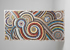 Colourful mosaic wall art 